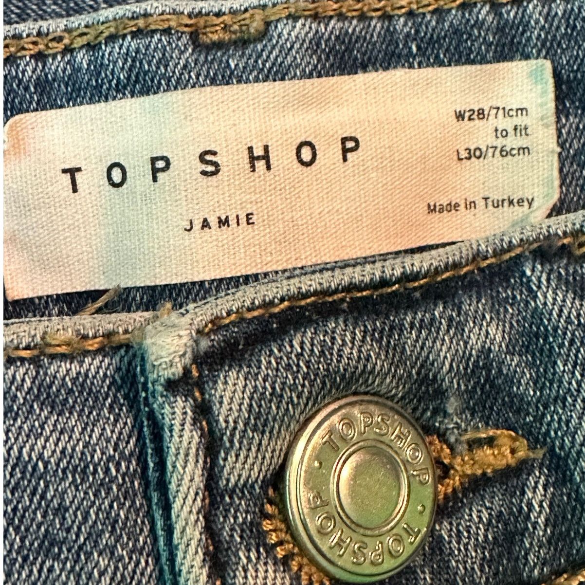 Topshop Topshop blue Jamie skinny jeans size 28 Size 28" / US 6 / IT 42 - 3 Thumbnail