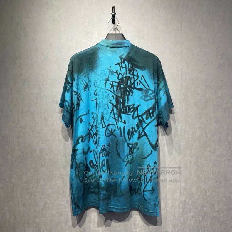 Balenciaga Balenciaga Manchester United Blue Graffiti Lettering Short Size US M / EU 48-50 / 2 - 2 Thumbnail