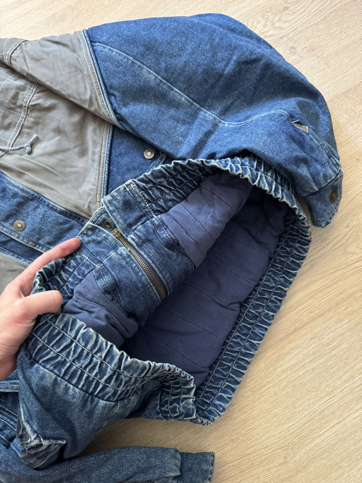 Vintage Vintage 90’s Archival Denim Jeans Baggy Japanese Jacket Size US XL / EU 56 / 4 - 6 Thumbnail