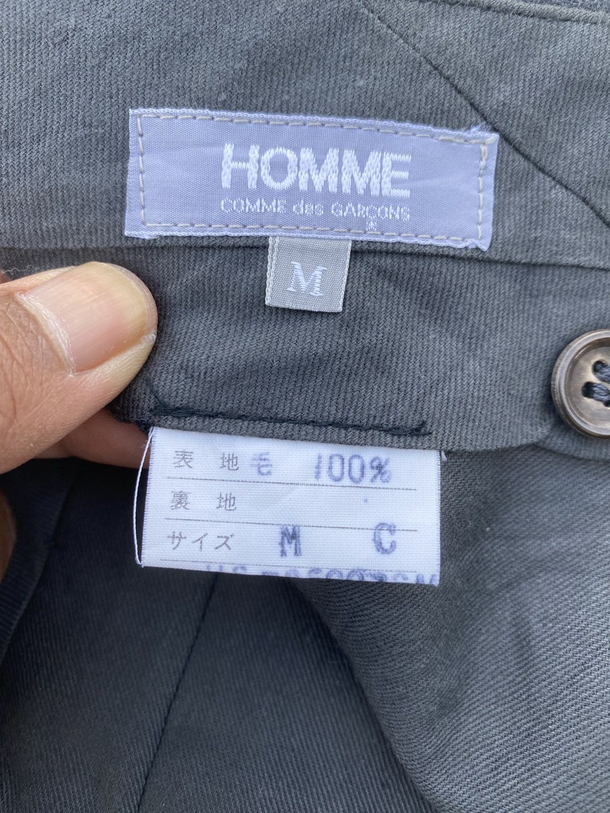 Comme des Garcons Rare Vintage Comme Des Garcons Homme Wool Pants Size US 28 / EU 44 - 15 Thumbnail