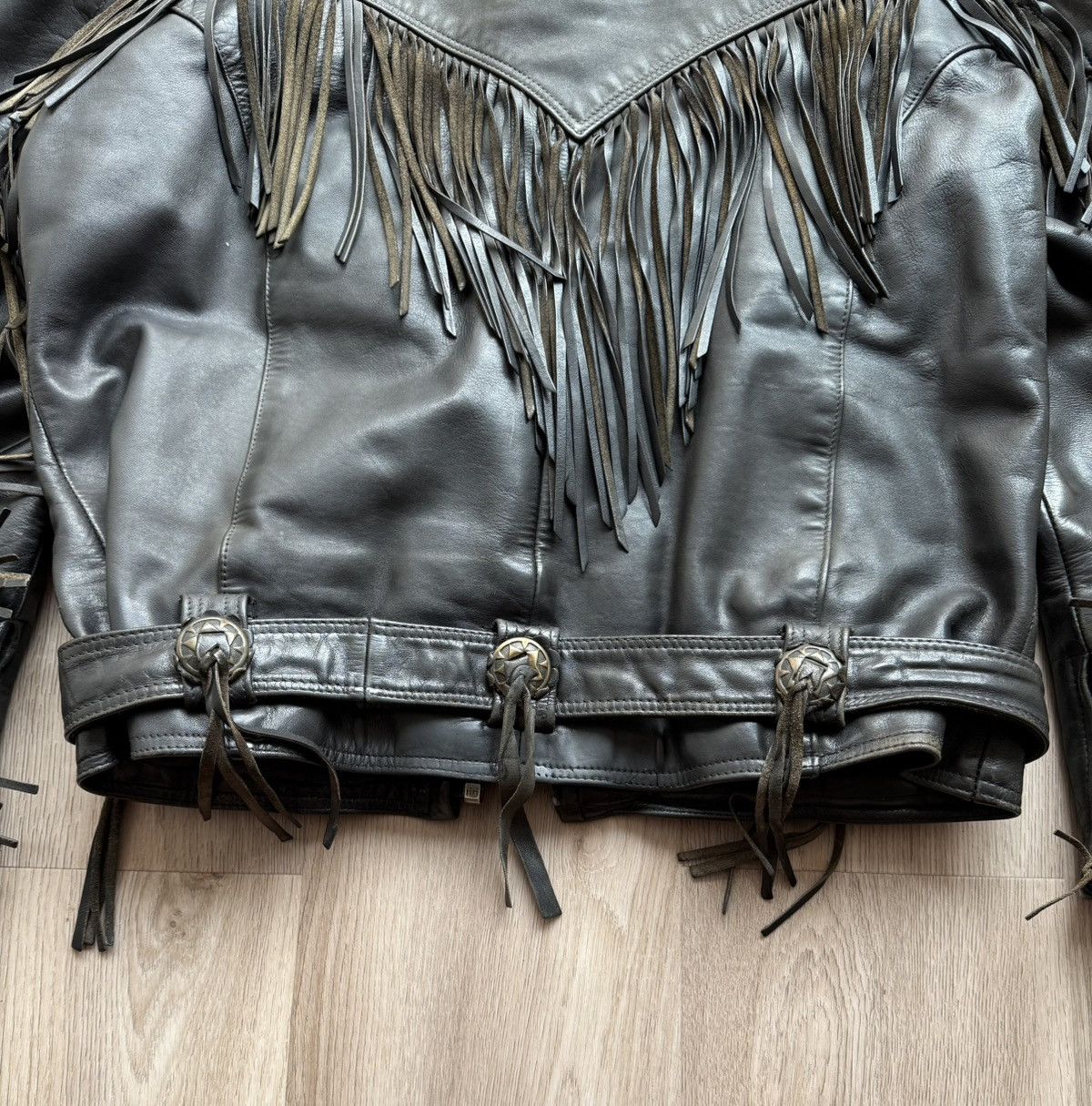 Indian Motorcycle Vintage IXS Indian Motorcycle Western Racing Leather Jacket Size US XL / EU 56 / 4 - 21 Thumbnail