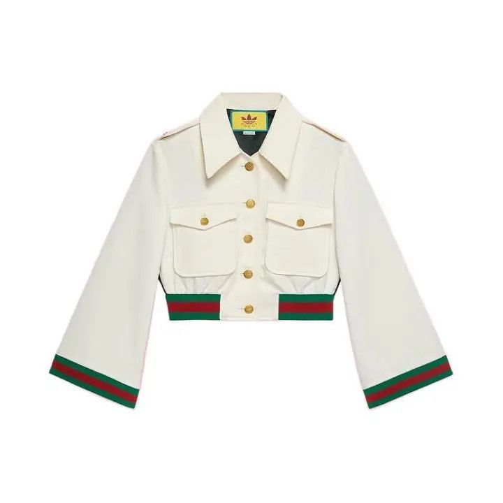 Gucci Gucci x Adidas Long Sleeve Cropped Jacket-2507 Size S / US 4 / IT 40 - 1 Thumbnail