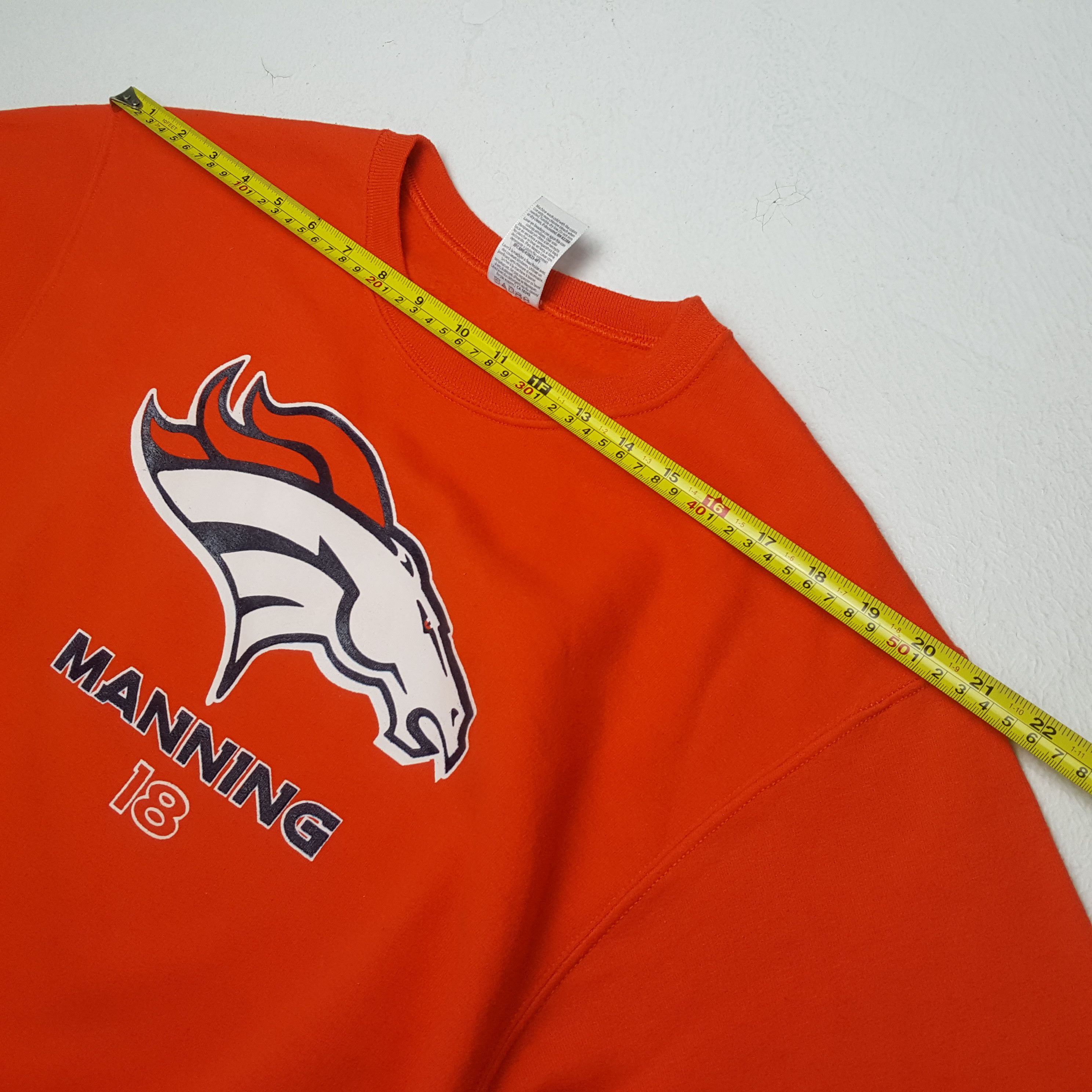 NFL × Vintage MANNING 18 NFL Denver Broncos American Football Sweatshirt Size US M / EU 48-50 / 2 - 4 Thumbnail