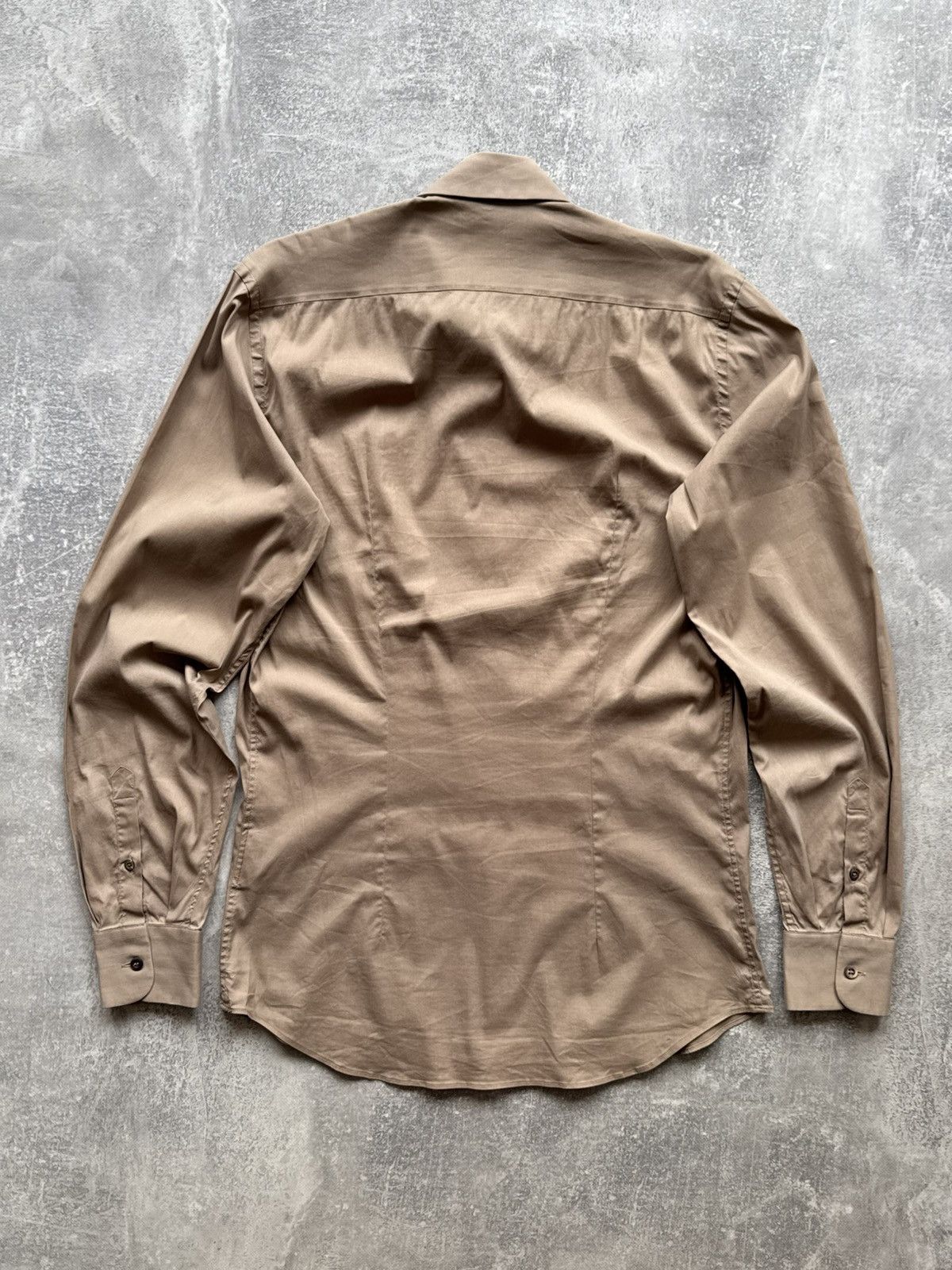 Prada PRADA Shirt Button Up Long Sleeve Brown Size US L / EU 52-54 / 3 - 5 Thumbnail