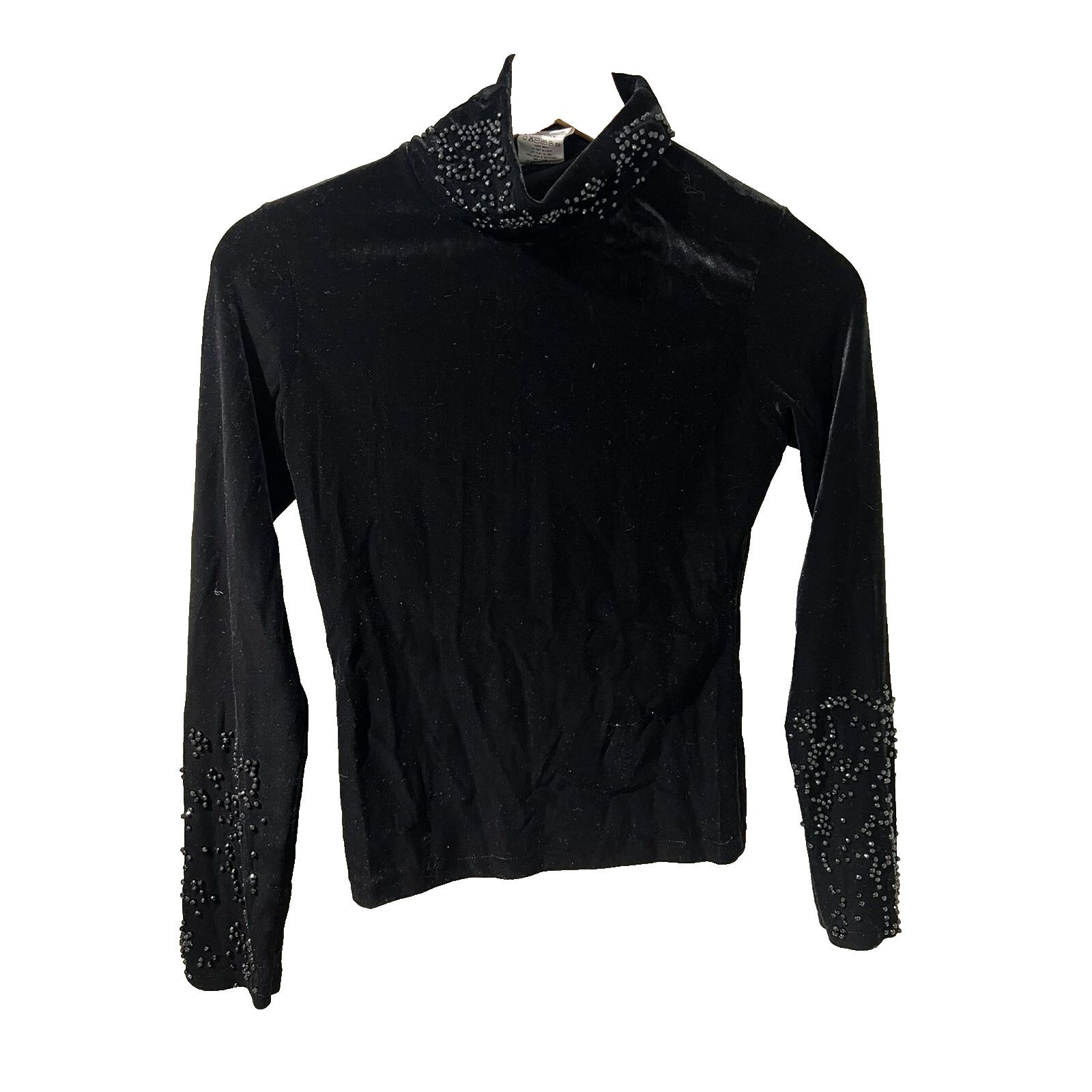 & Other Stories Celo Women Long Sleeve Velvet Blouse Black Size M A001791 Size M / US 6-8 / IT 42-44 - 1 Thumbnail