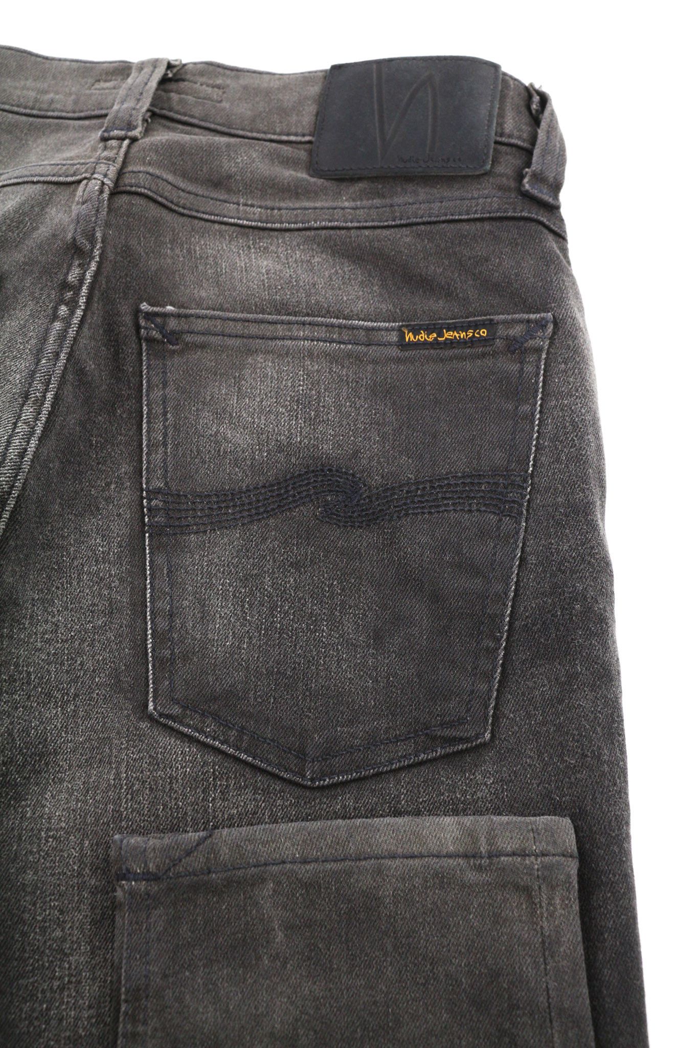 Nudie Jeans PIPE LED W29/L32 Grey Marble Organic Skinny Zip Dark 81917 Size US 29 - 5 Thumbnail