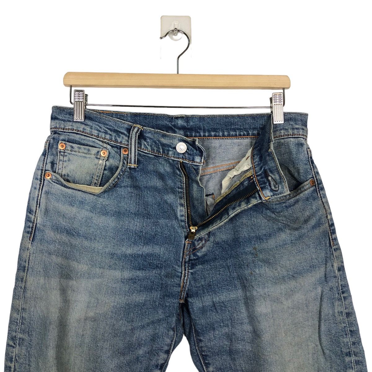 Levi's 🔥90’s Vintage Levi’s Distressed Denim Jeans Size US 32 / EU 48 - 10 Thumbnail