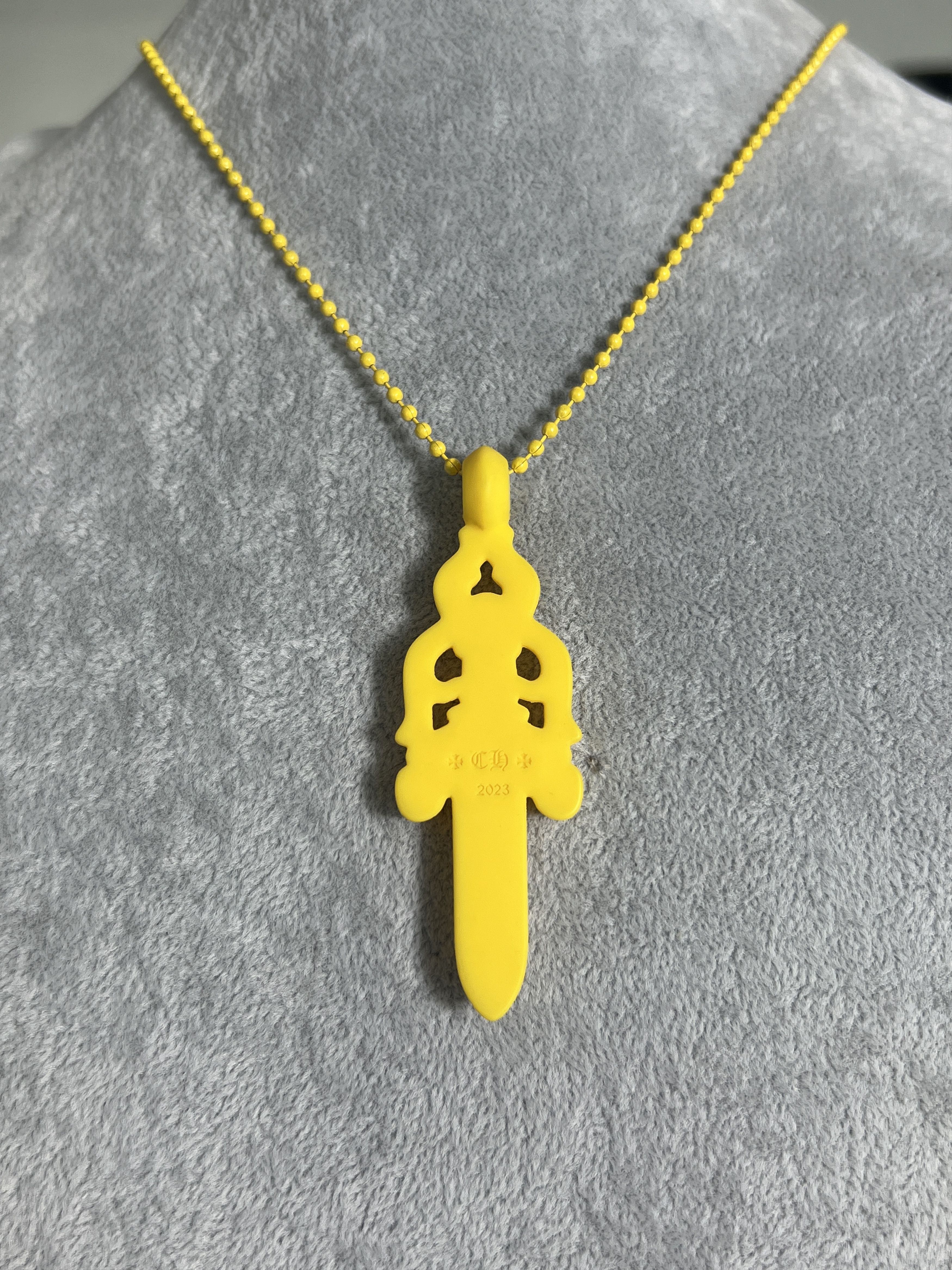 Chrome Hearts Chrome Hearts Yellow Dagger Pendant Necklace 2023 Size ONE SIZE - 2 Thumbnail