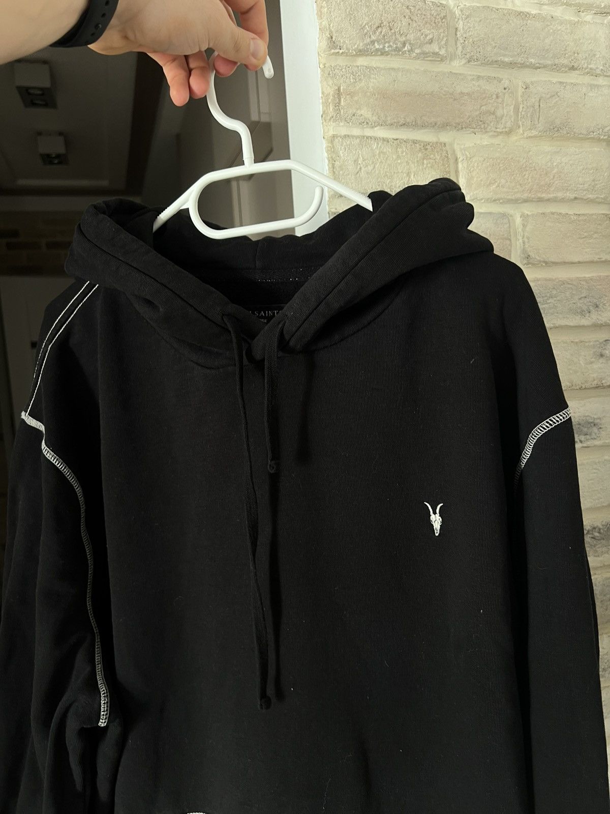Allsaints Avant Garde Allsaints Amir OTH Embroidered Logo Hoodie Size US L / EU 52-54 / 3 - 2 Thumbnail