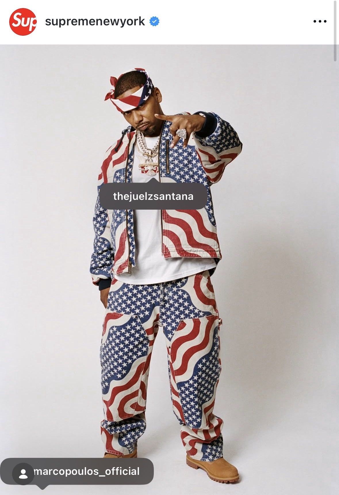 Supreme Flag Double Knee Painter Pant - Size:36 Size US 36 / EU 52 - 10 Thumbnail