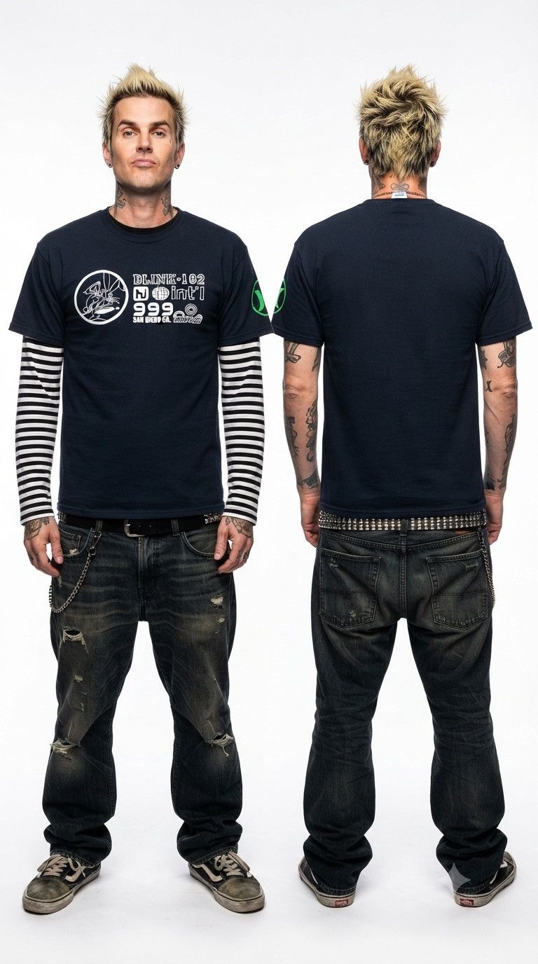 Band Tees Vintage Blink 182 Rabbit X Hurley Streetwear Size L Tee Size US L / EU 52-54 / 3 - 1 Thumbnail
