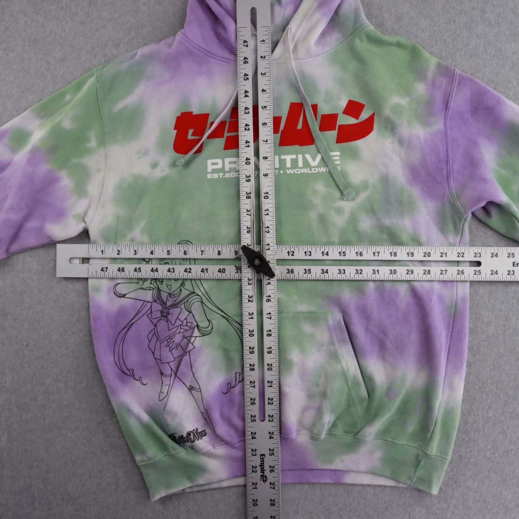 Primitive Primitive x Sailor Moon Sweatshirt Pullover Hoodie - Adult Medium Purple & Green - Primitive Apparel Shirt? Size US M / EU 48-50 / 2 - 4 Thumbnail