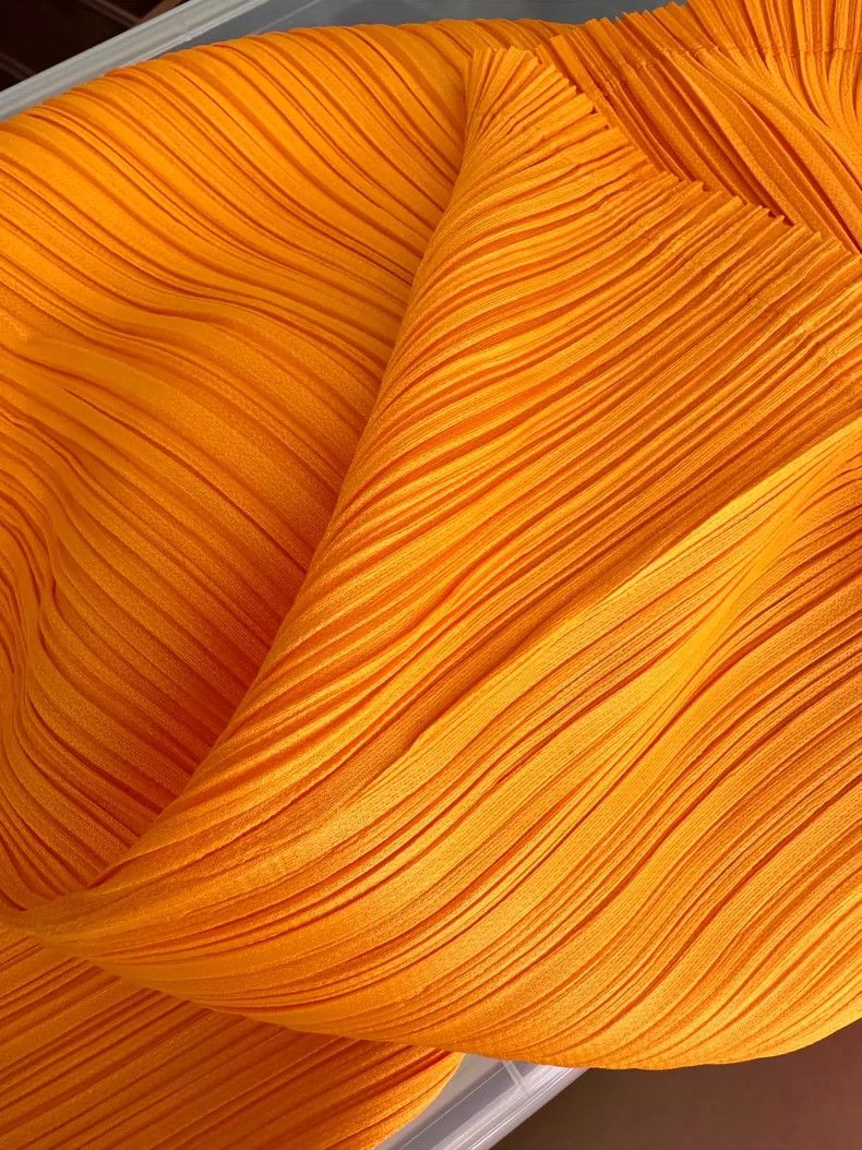Issey Miyake issey miyake size:3 Orange pleated coat 2506-Nextarrow Size XXS / US 00 / IT 34 - 7 Thumbnail