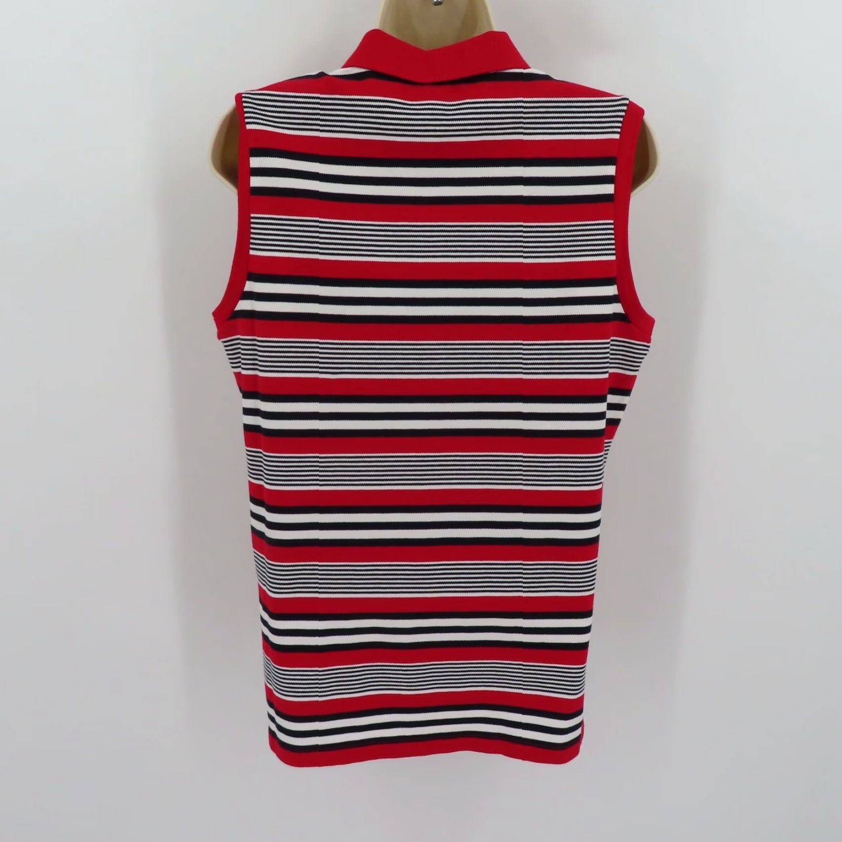 Tommy Hilfiger **Tommy Hilfiger Women Red Medium Collared Sleeveless Polo Shirt NEW** User: **Tommy Hilfiger Women Red Medium Collared Sleeveless Polo Shirt NEW** Size M / US 6-8 / IT 42-44 - 5 Thumbnail