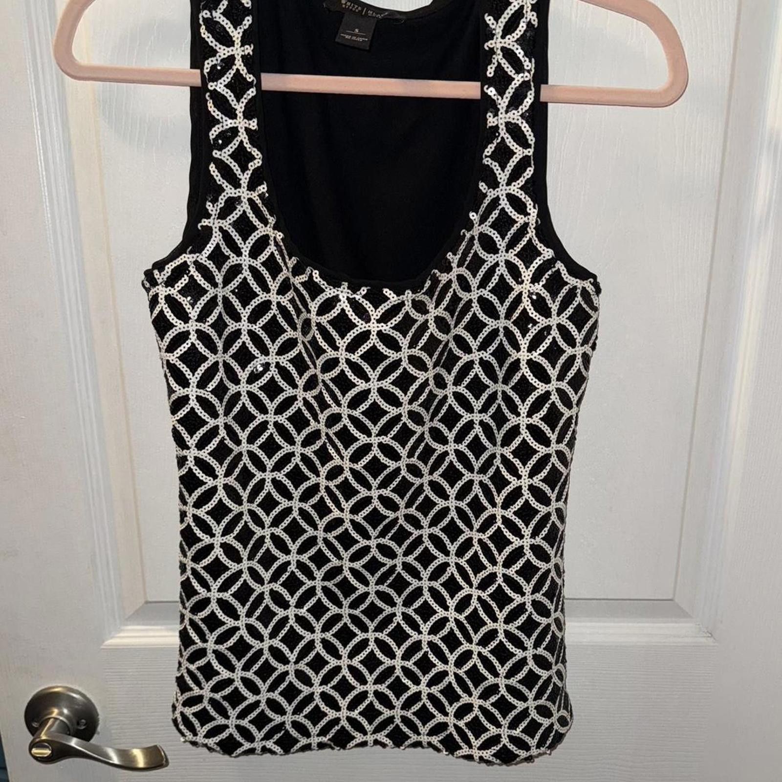 Designer White House black market sequin top Size S / US 4 / IT 40 - 1 Thumbnail