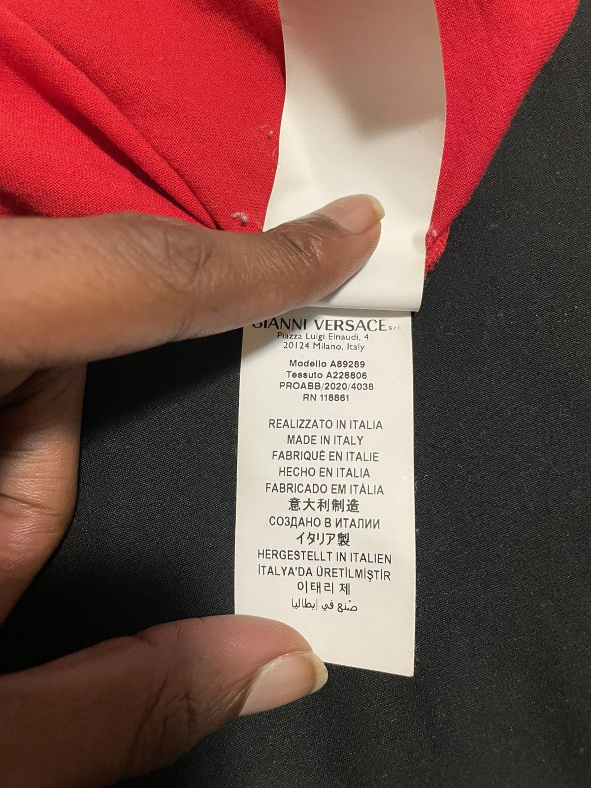 Versace Red versace short sleeve Size US S / EU 44-46 / 1 - 5 Thumbnail