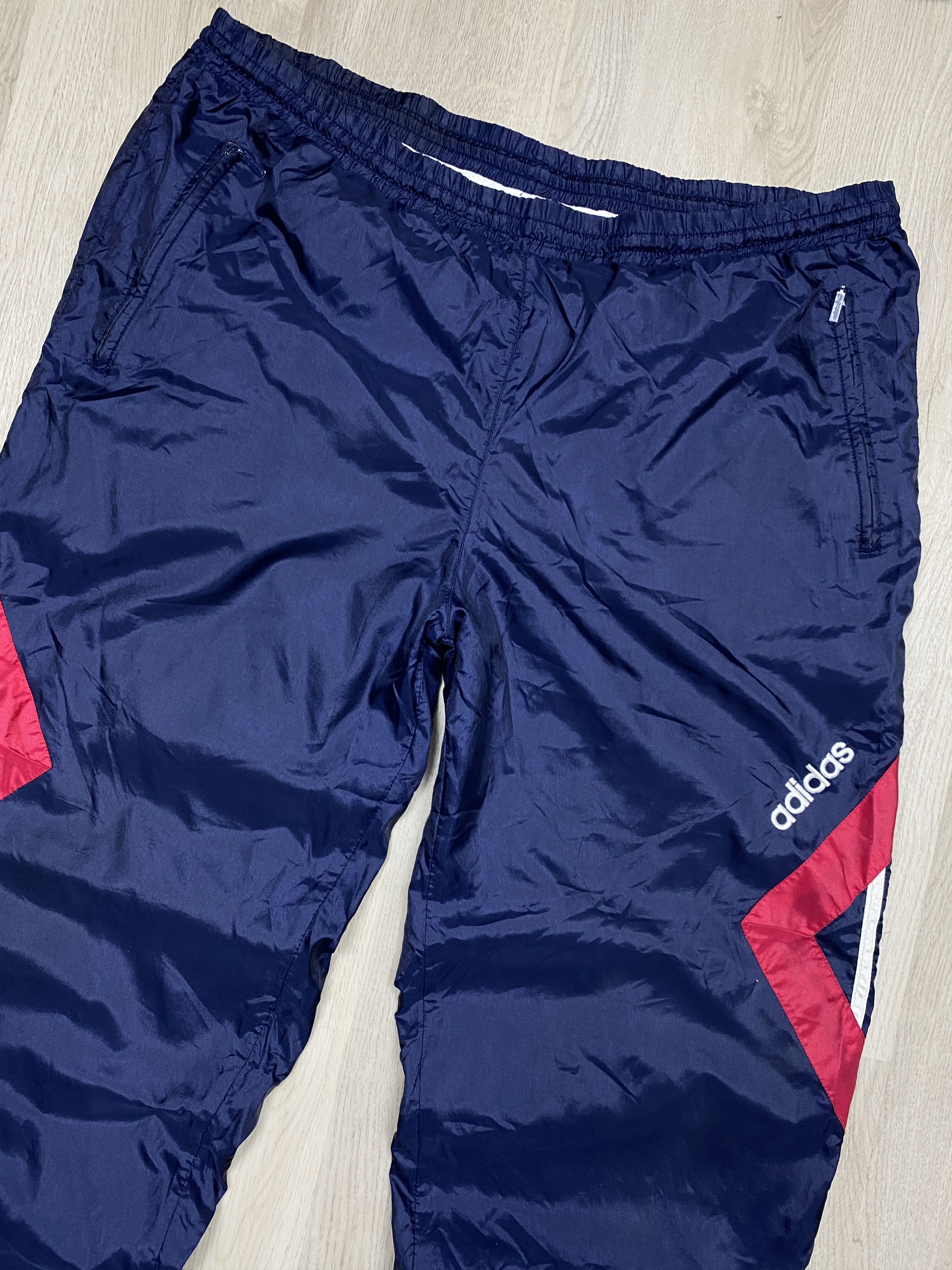 Adidas Adidas 90s Vintage Nylon Mens Track Pants Size US 36 / EU 52 - 2 Thumbnail