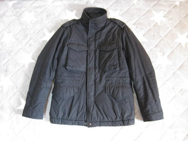 image of Number N Ine High Neck Military Down Jacket in Black, Men's (Size Large)