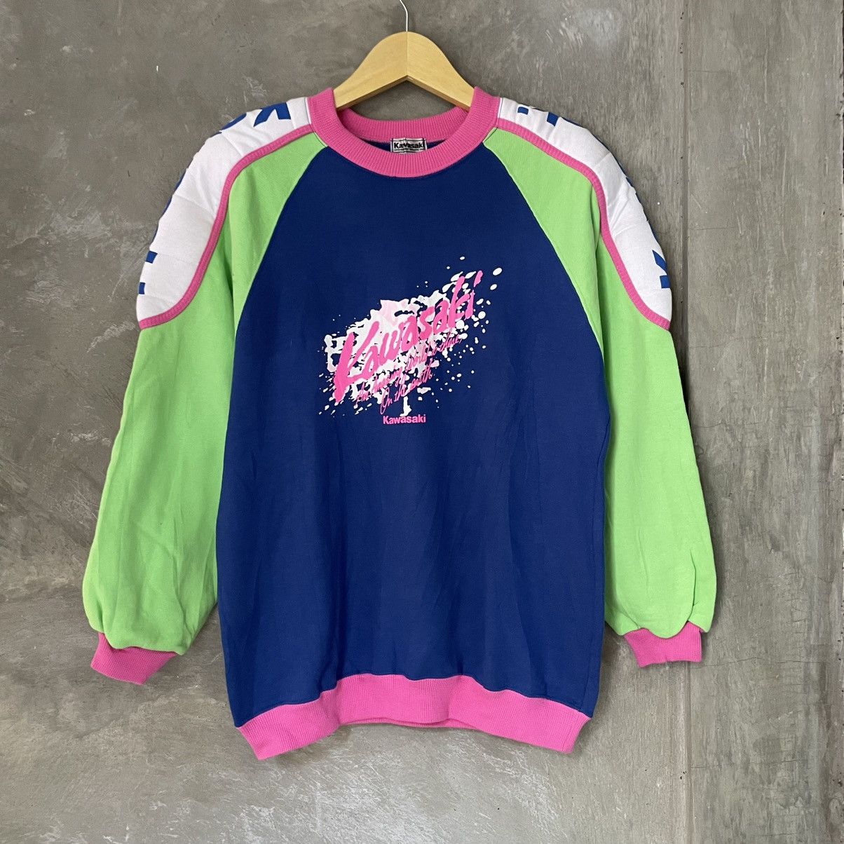 Gear for Sports × Sports Specialties Vintage 80s Kawasaki Motorcycle Riding Sweatshirt Size US M / EU 48-50 / 2 - 1 Thumbnail