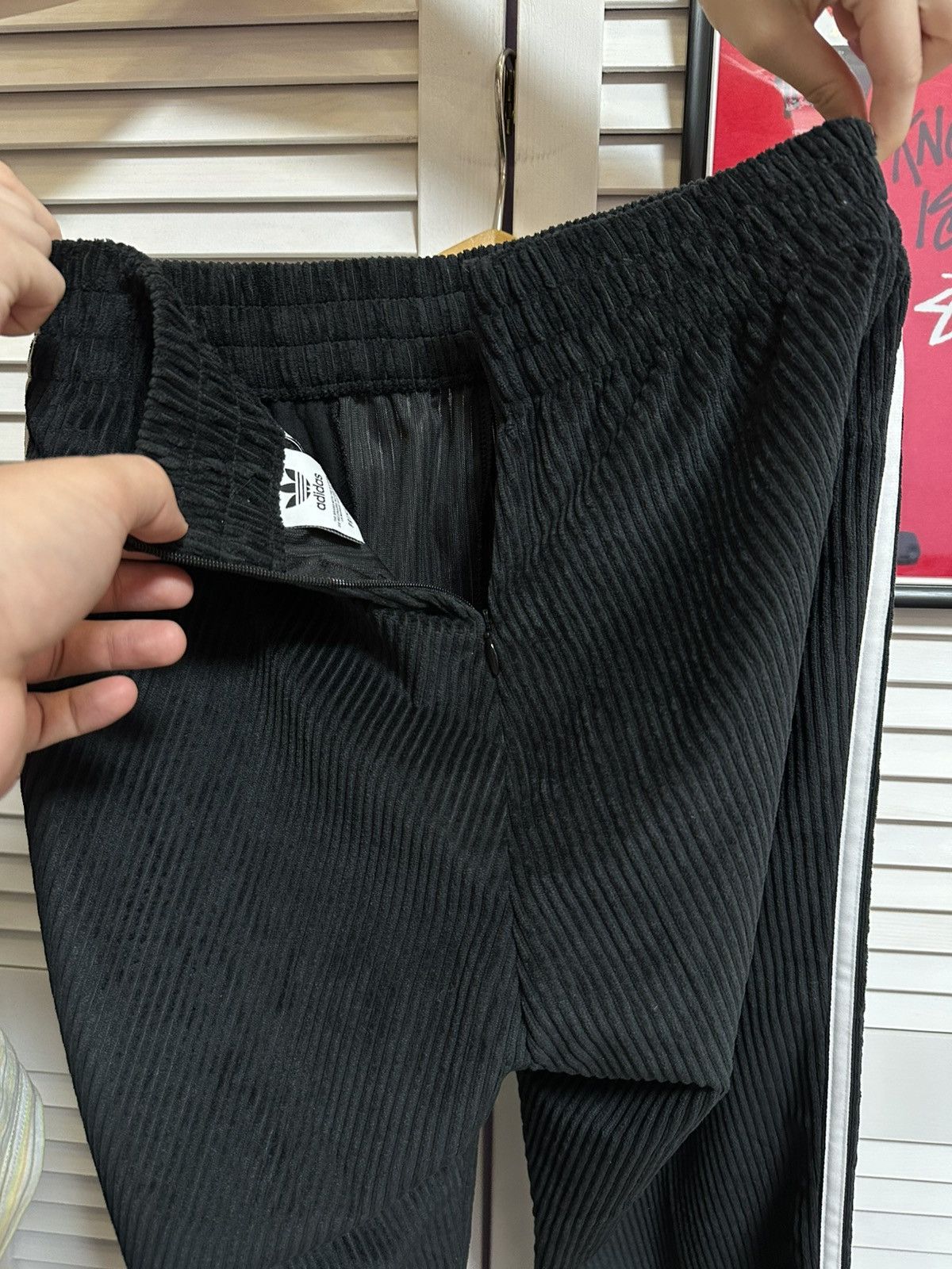 Adidas Adidas Corduroi Chunky Velvet Track Jogging Pants Training Size 27" / US 4 / IT 40 - 5 Thumbnail