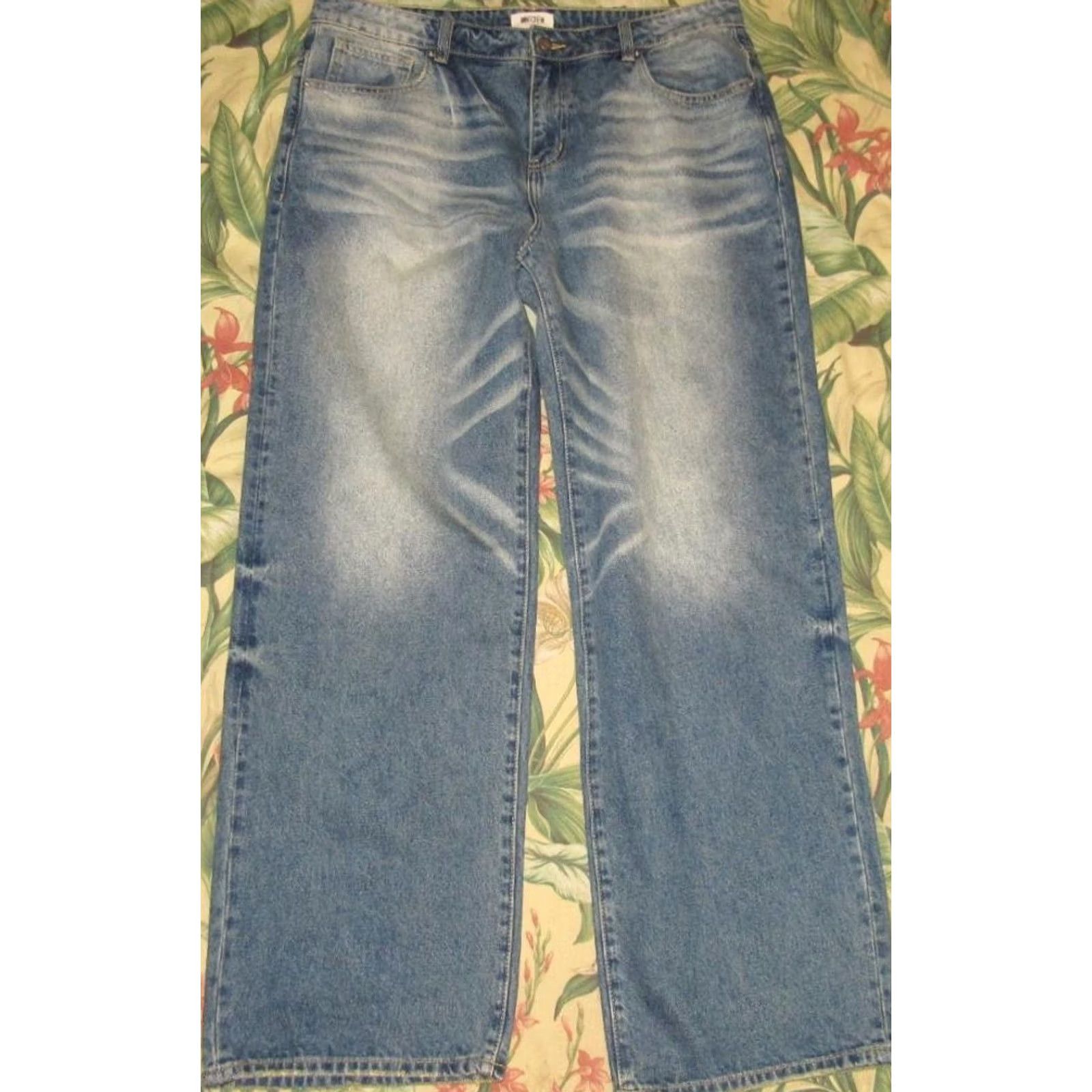 Denime MINTCREW Balboa Wash Baggy Denim Pants Jeans 40 x 33 Mens Slim/Regular? Size US 40 / EU 56 - 3 Thumbnail