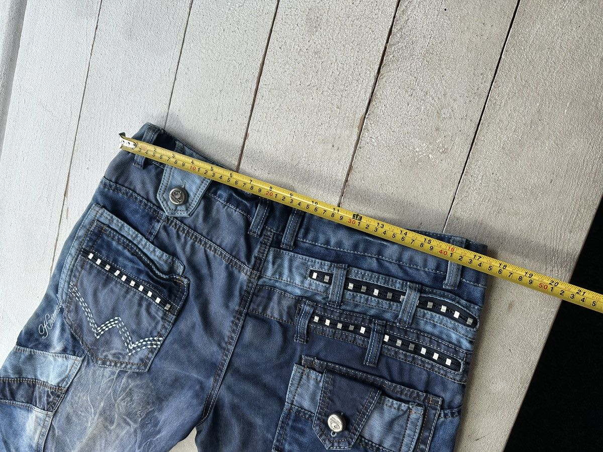 Japanese Brand 🚨Japanese Cosmo Lupo Baggy Distressed Opium Punk Jeans Owens Size US 34 / EU 50 - 20 Thumbnail
