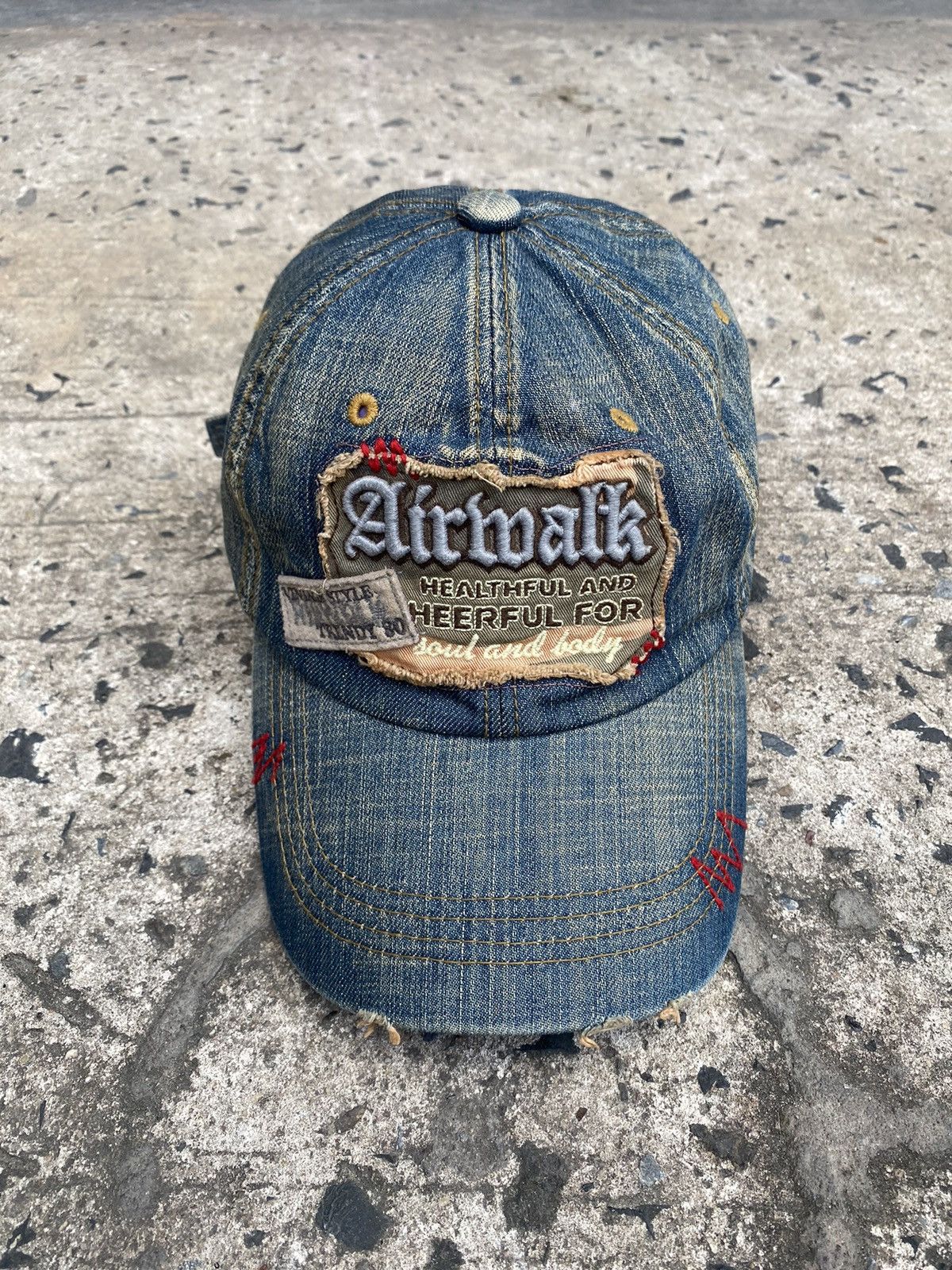 Airwalk × If Six Was Nine × Vintage Vintage Airwalk 00s Denim Distressed Strap Size ONE SIZE - 1 Thumbnail