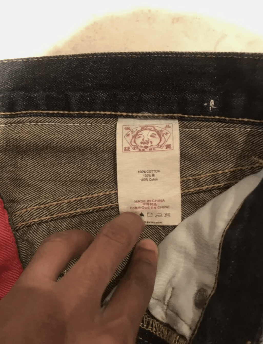 CLOT Evisu X CLOT Collab Mens Tribal Mayan Selvedge Denim Jeans Size US 30 / EU 46 - 10 Thumbnail