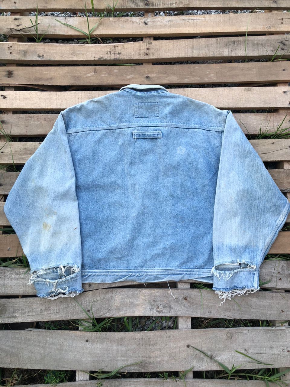 Japanese Brand Vintage Anecdote Homme Boxy Denim Jeans Distressed Style Size US L / EU 52-54 / 3 - 2 Thumbnail