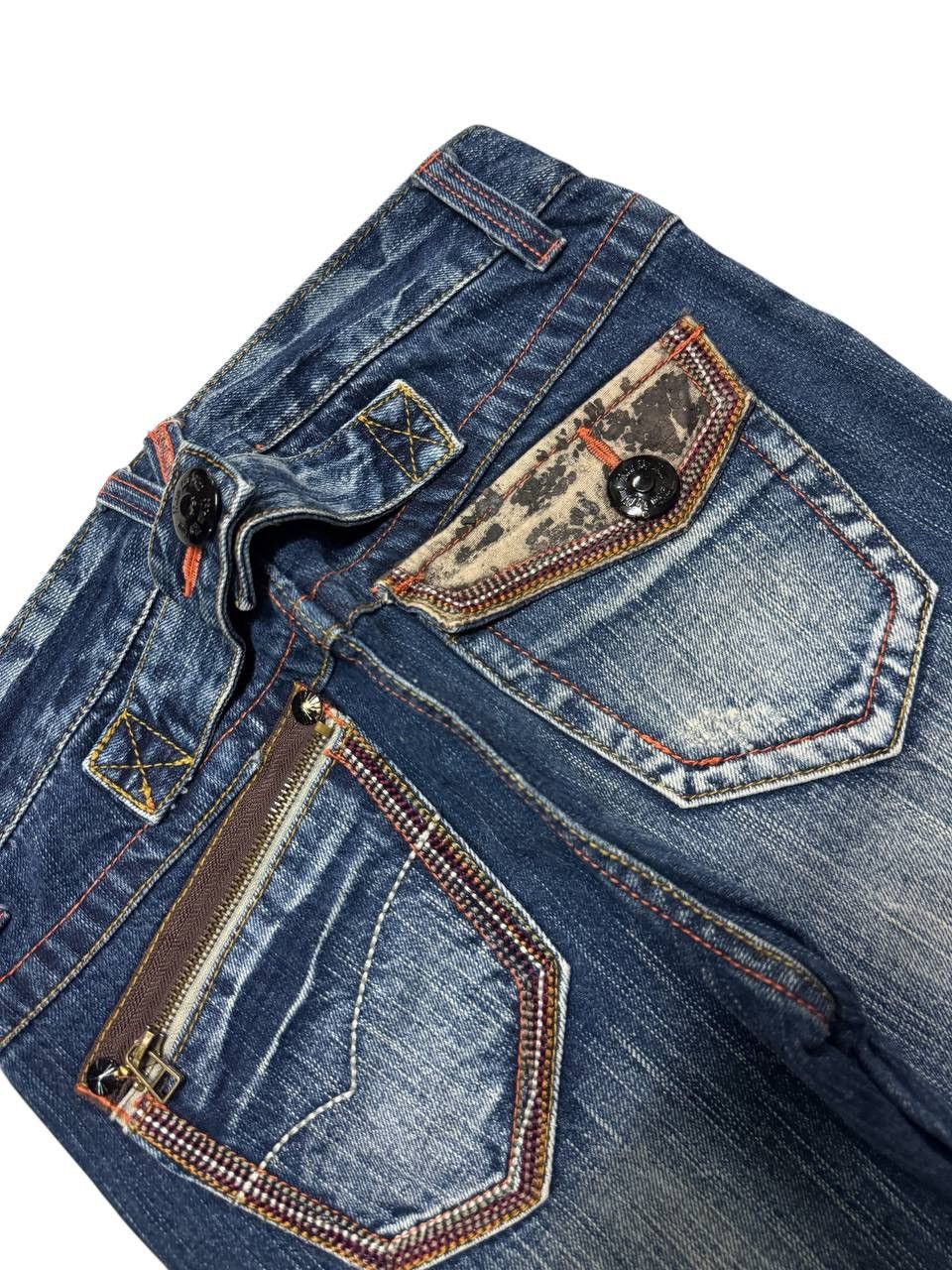 Vintage 💥Flare💥Vintage Blow By Blue Whisker Tunder Bootcut Sick Jean Size US 28 / EU 44 - 14 Thumbnail