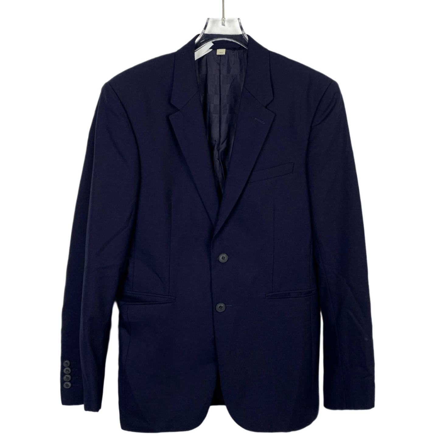 Burberry Burberry Navy Wool Single-Breasted Blazer (Size 46R) Size 46R - 1 Thumbnail