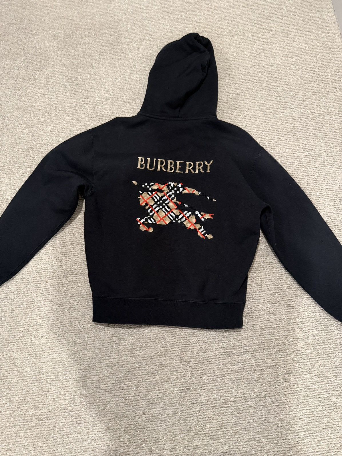 Burberry Burberry Cross Stitch Knight Cotton Hoodie Size US M / EU 48-50 / 2 - 1 Thumbnail