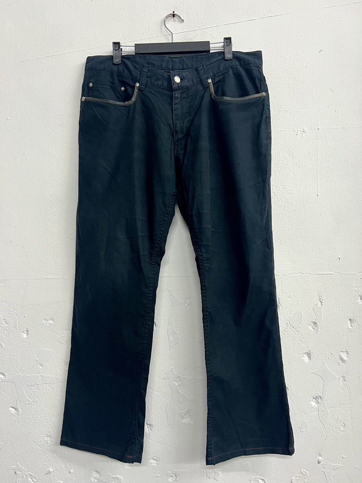 Vintage Vintage Rare JUNMEN Flared Cross Style Pants Size US 33 - 3 Thumbnail