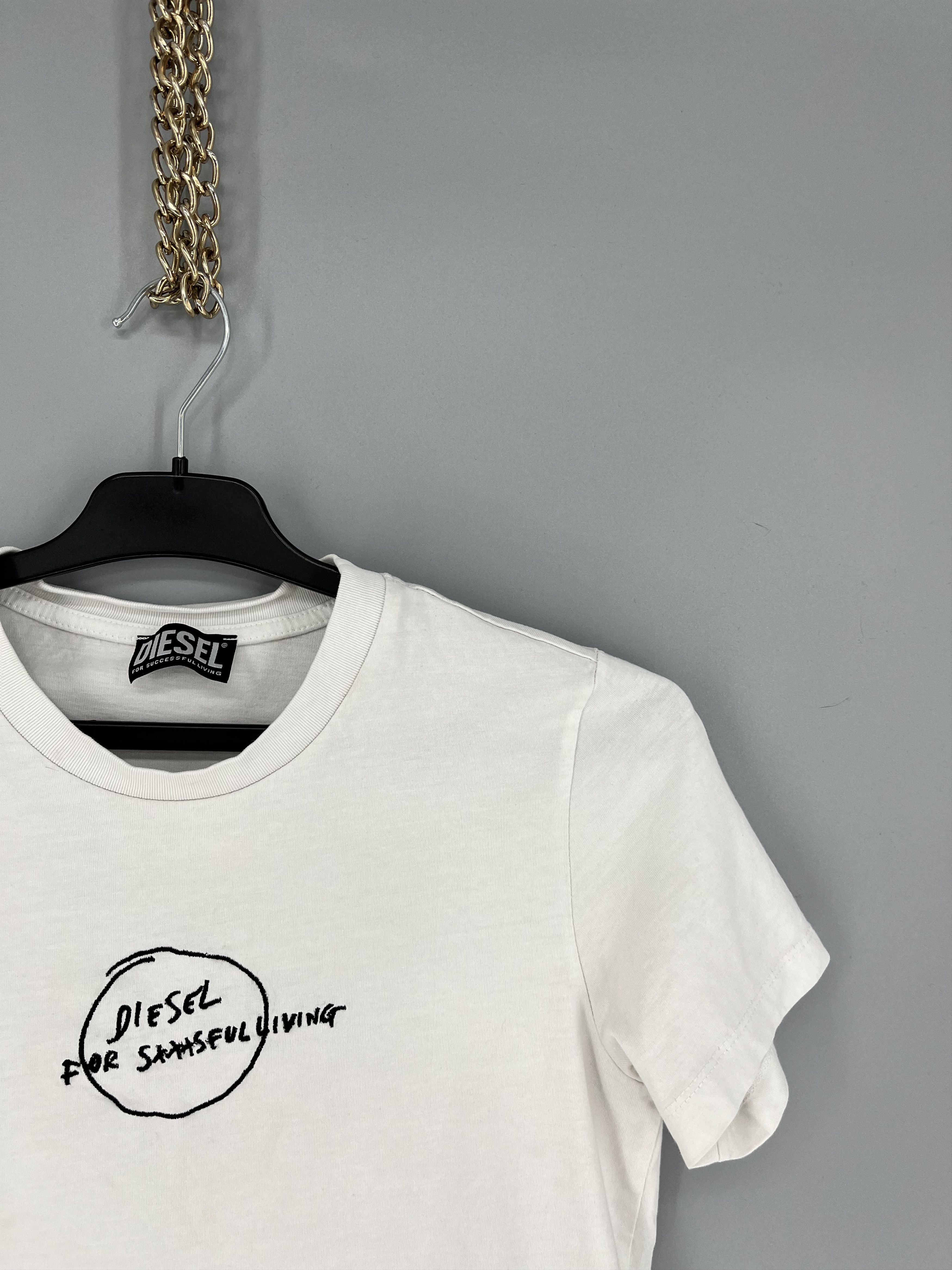 Band Tees × Vintage Vintage Diesel Japanese Y2K Style Tee Casual Streetwear 90s Size US S / EU 44-46 / 1 - 5 Thumbnail