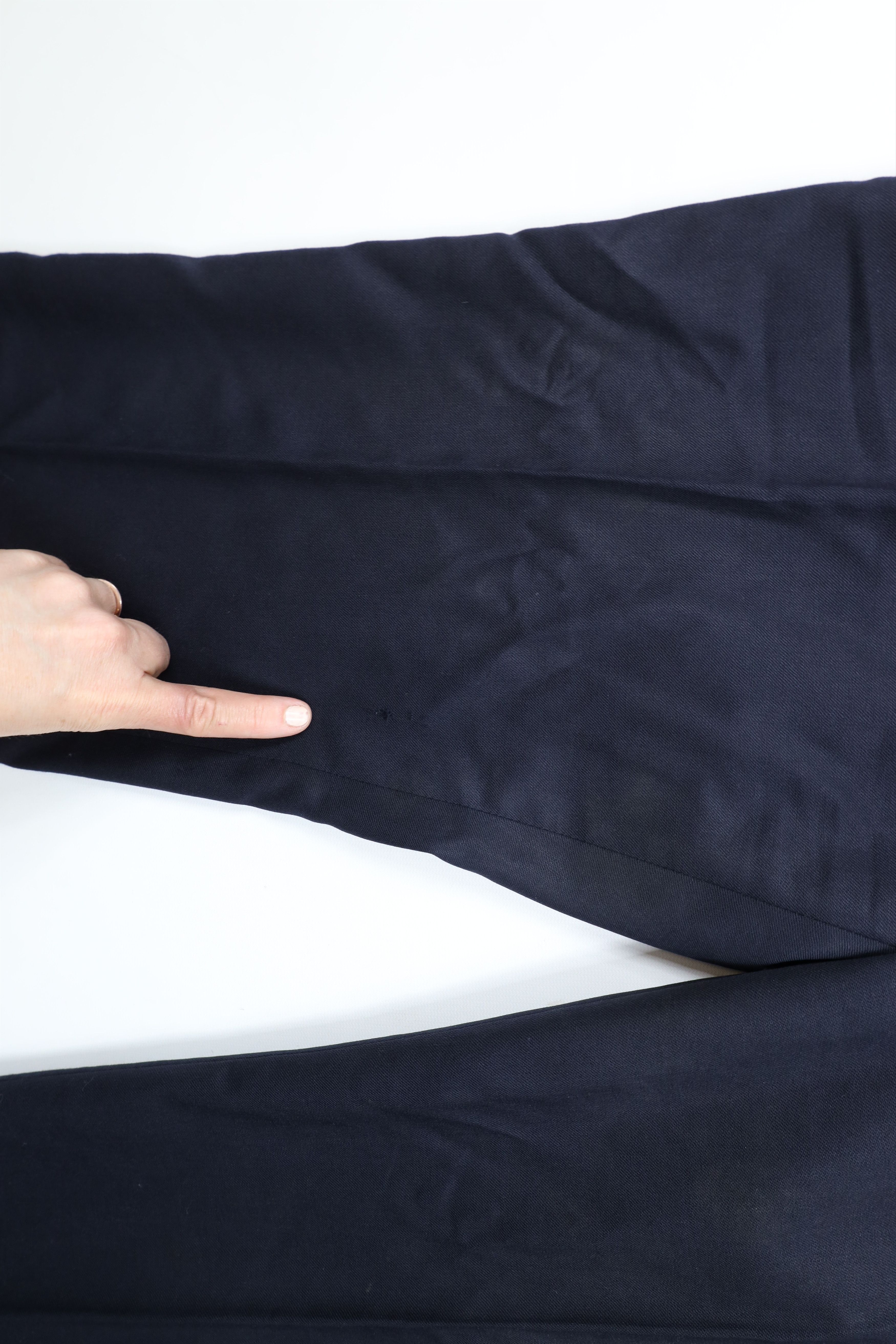 Vintage Vintage 70s Streetwear Wool Wide Leg Chino Pants Blue USA Size US 38 / EU 54 - 6 Thumbnail