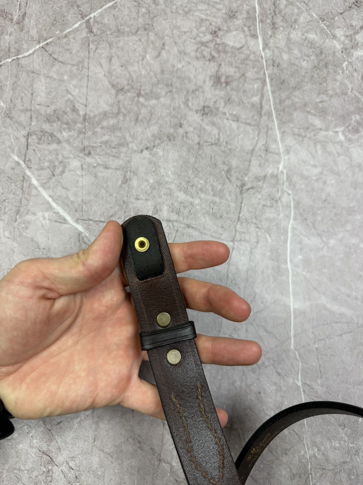 R.M. Williams M. Williams Classic Drover Leather Belt 34 Made in Australia Size 34 - 15 Thumbnail
