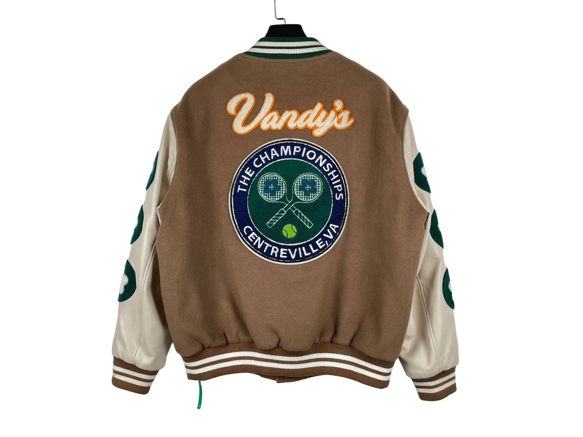 Vandy The Pink Vandy The Pink Tennis Varsity Leather Sleeve Jacket Size US XL / EU 56 / 4 - 2 Thumbnail