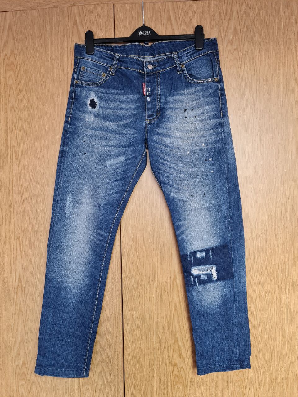 Dsquared2 Distressed Painted Bleached Dsquared2 Denim Size US 34 / EU 50 - 1 Thumbnail