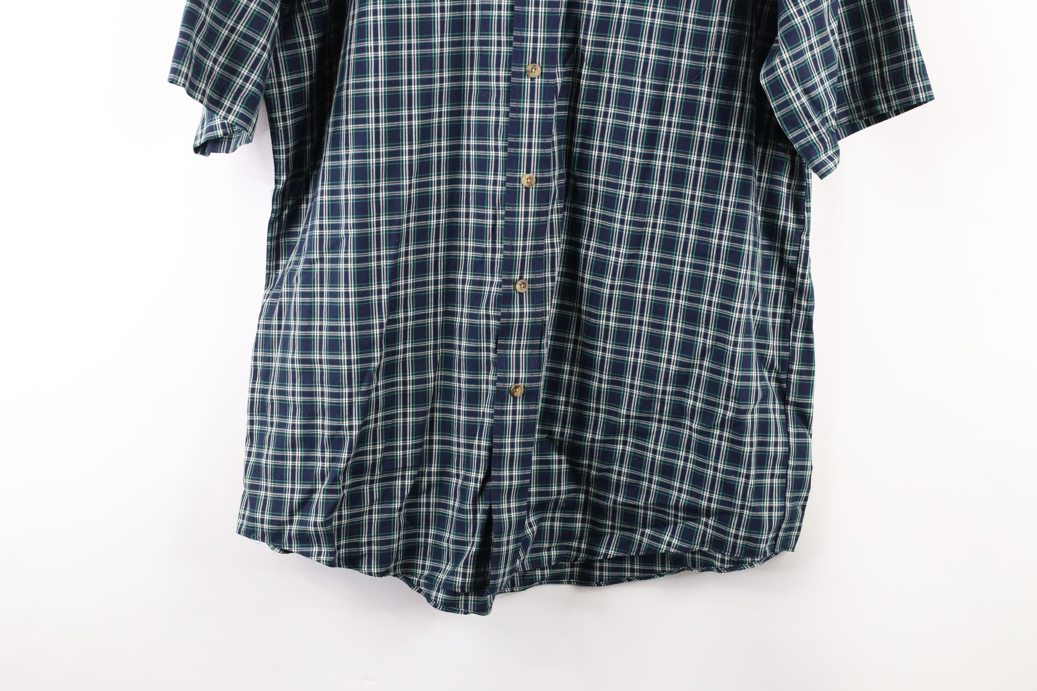 L.L. Bean Vintage LL Bean Fit Short Sleeve Collared Button Shirt Plaid Size US L / EU 52-54 / 3 - 3 Thumbnail