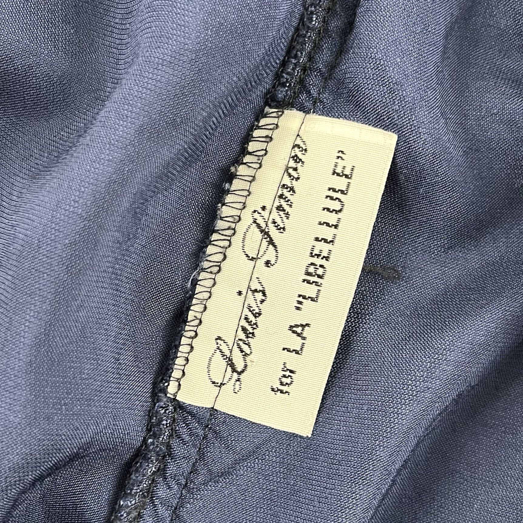 Vintage VINTAGE Louis Simon La Libellule Pants Women’s Small Blue 100% Silk Lounge Pant Summer Formal Classic Slim Fit Men/Women? Size 28" / US 6 / IT 42 - 2 Thumbnail