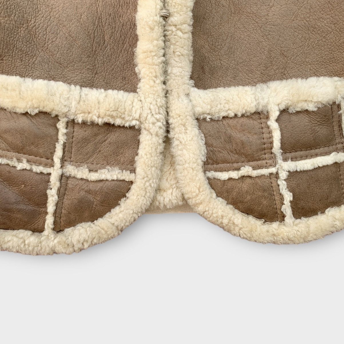 Vintage Vintage Handcrafted By Homestead Sheepskin Sherling Vest Size US S / EU 44-46 / 1 - 7 Thumbnail