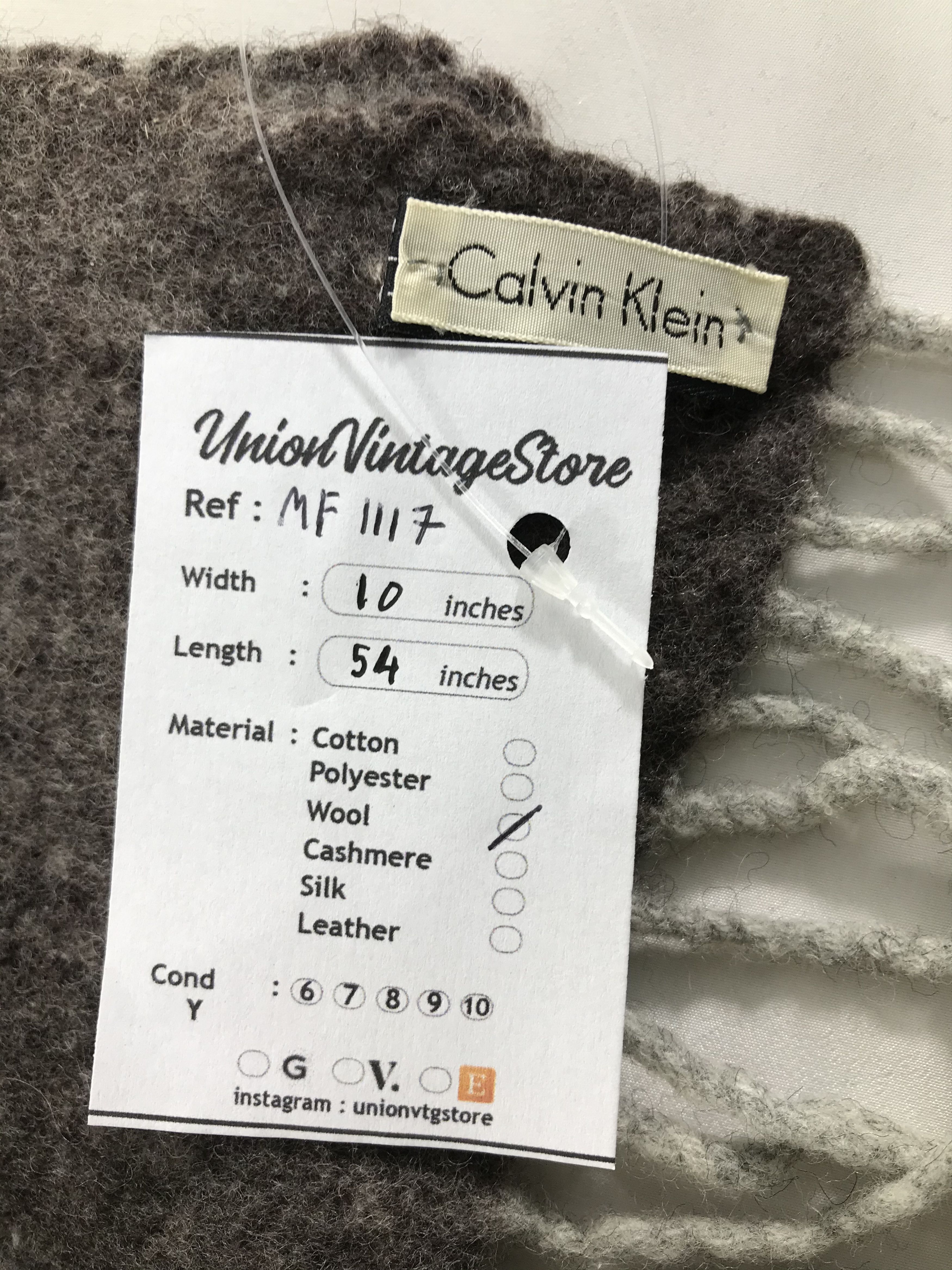 Calvin Klein Vintage Calvin Klein Scarf/Muffler/Neckwear MF1117 Size ONE SIZE - 5 Thumbnail