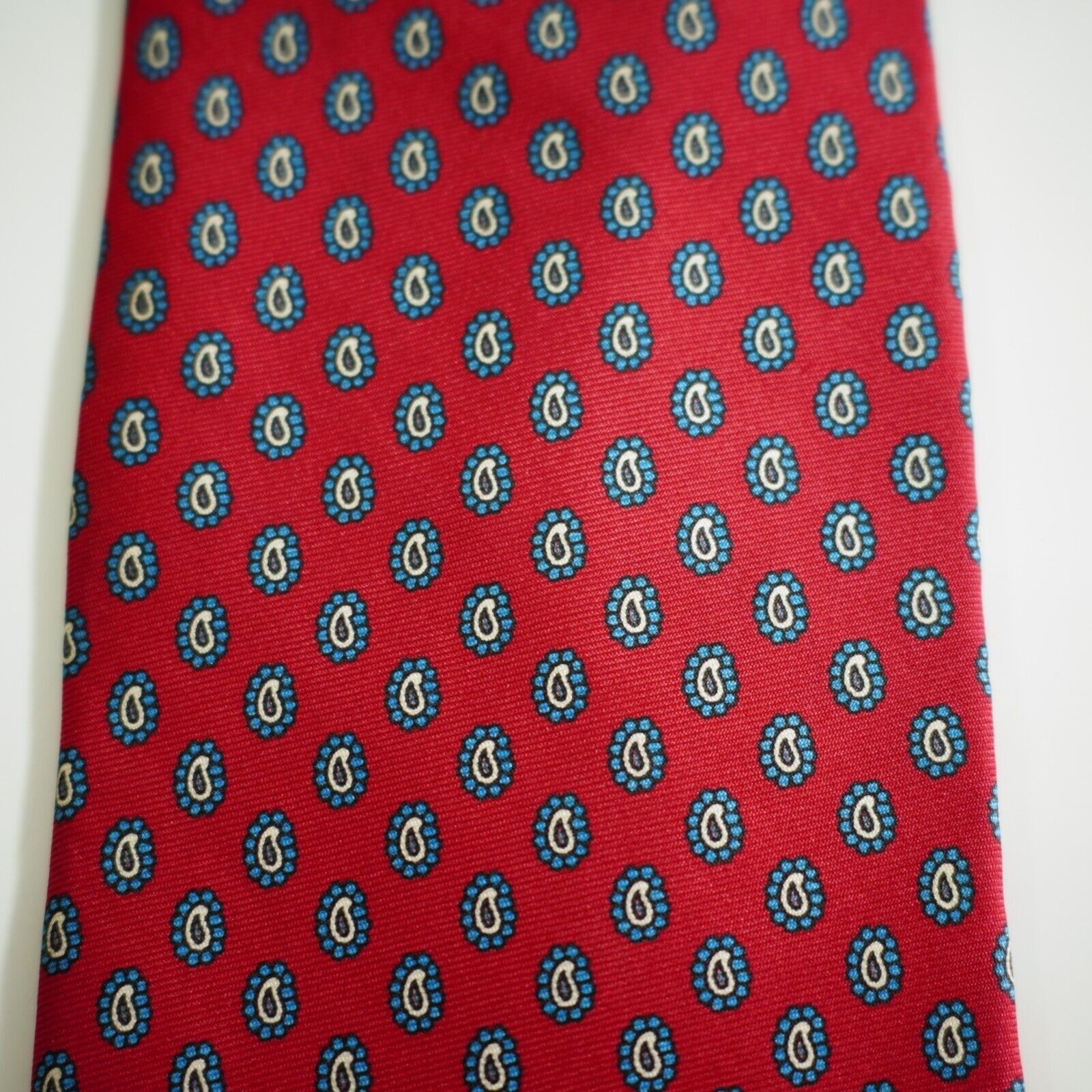 Austin Reed Austin Reed Regent Street Red Blue Paisley Geometric Print S Size ONE SIZE - 2 Thumbnail
