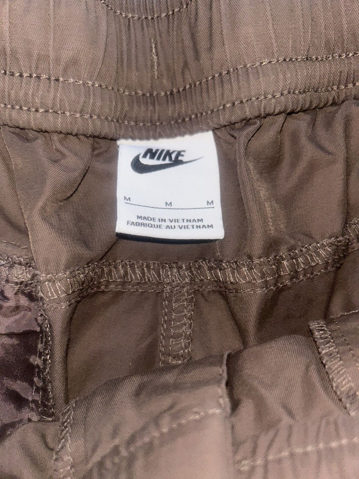 Nike × Vintage Vintage Nike Cargo Brown Pants Size US 31 - 4 Thumbnail