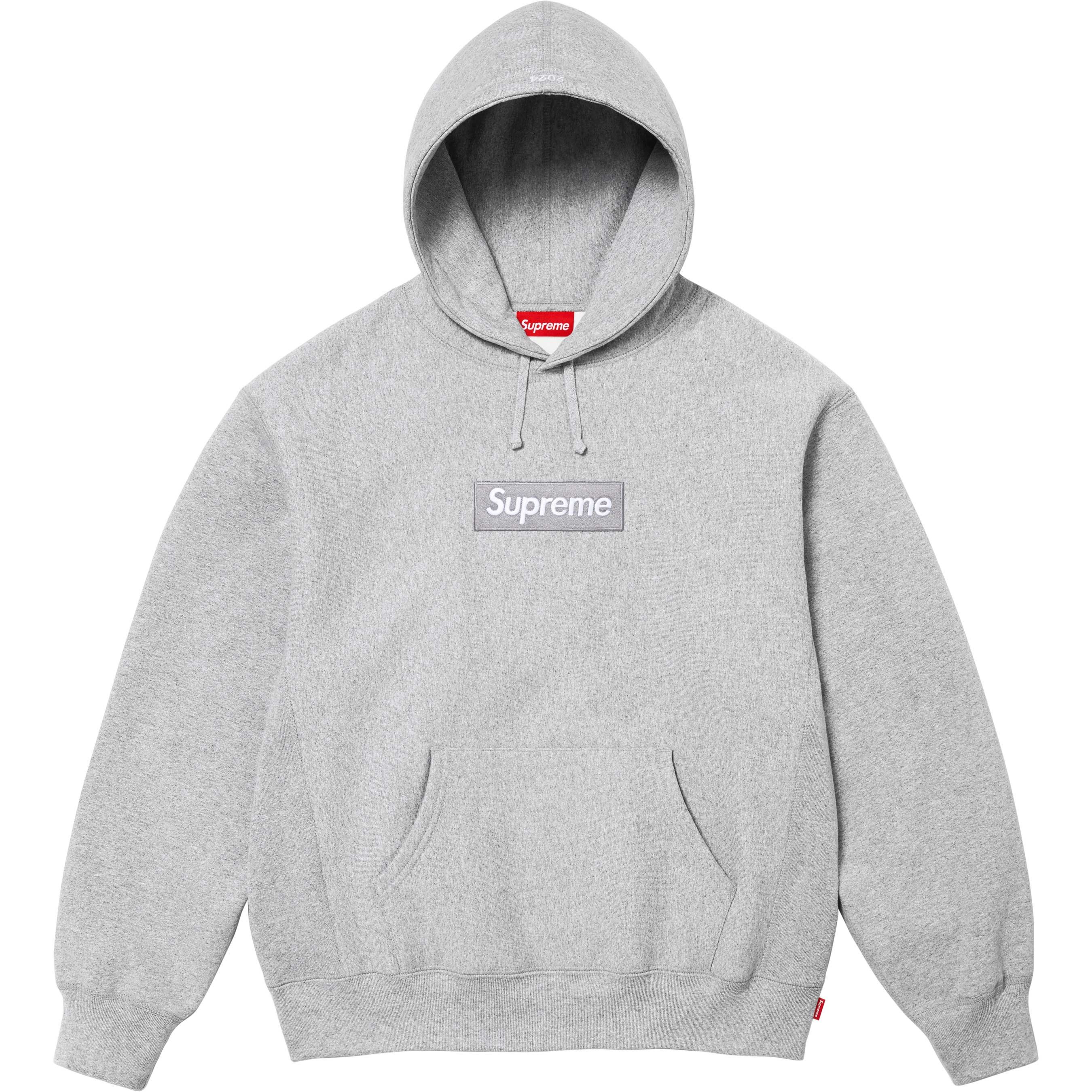 Supreme Grey Box Logo Crewneck | Grailed