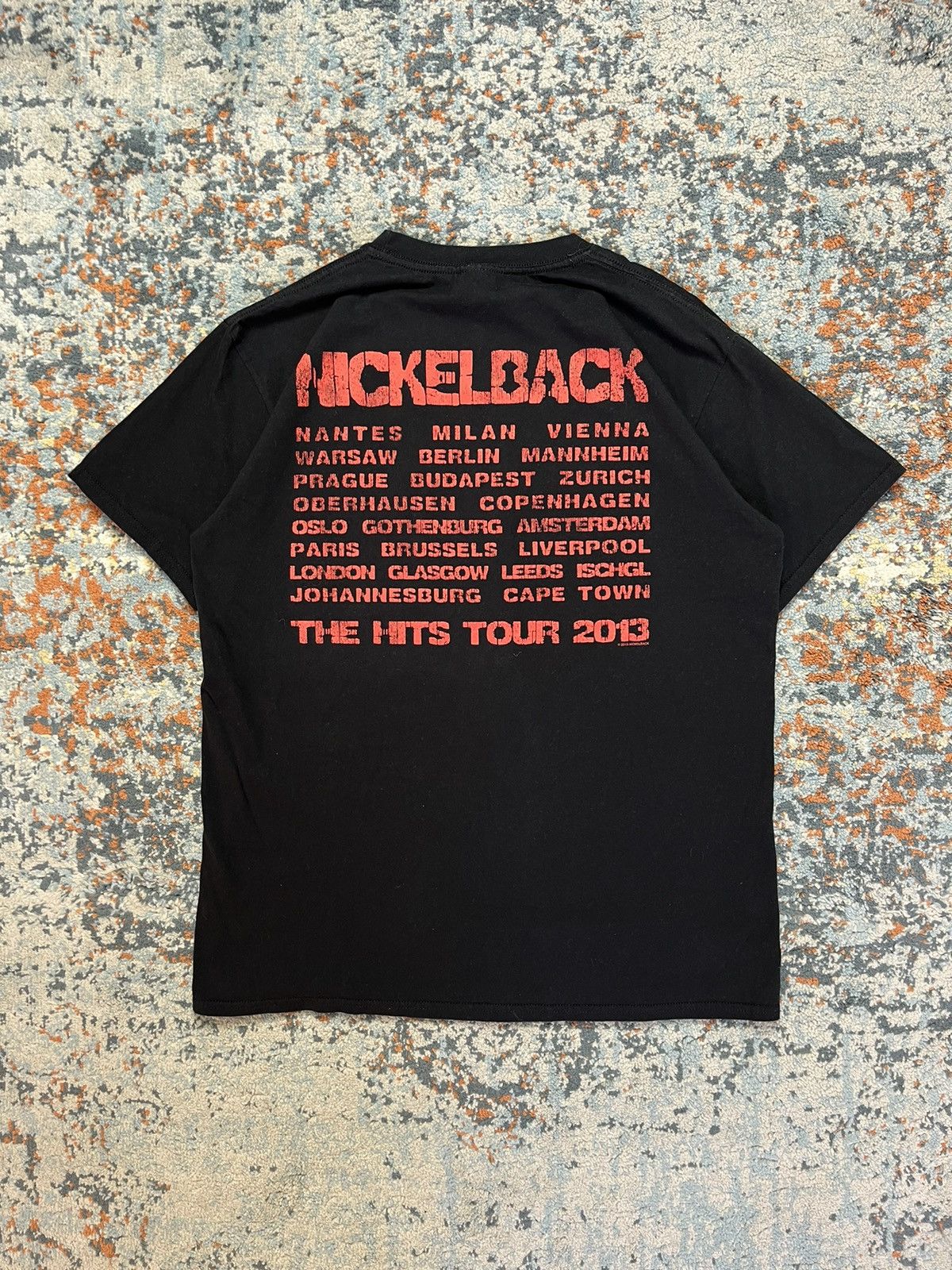 Band Tees × Vintage Vintage y2k Nickelback members tour graphic band tee Size US L / EU 52-54 / 3 - 2 Thumbnail