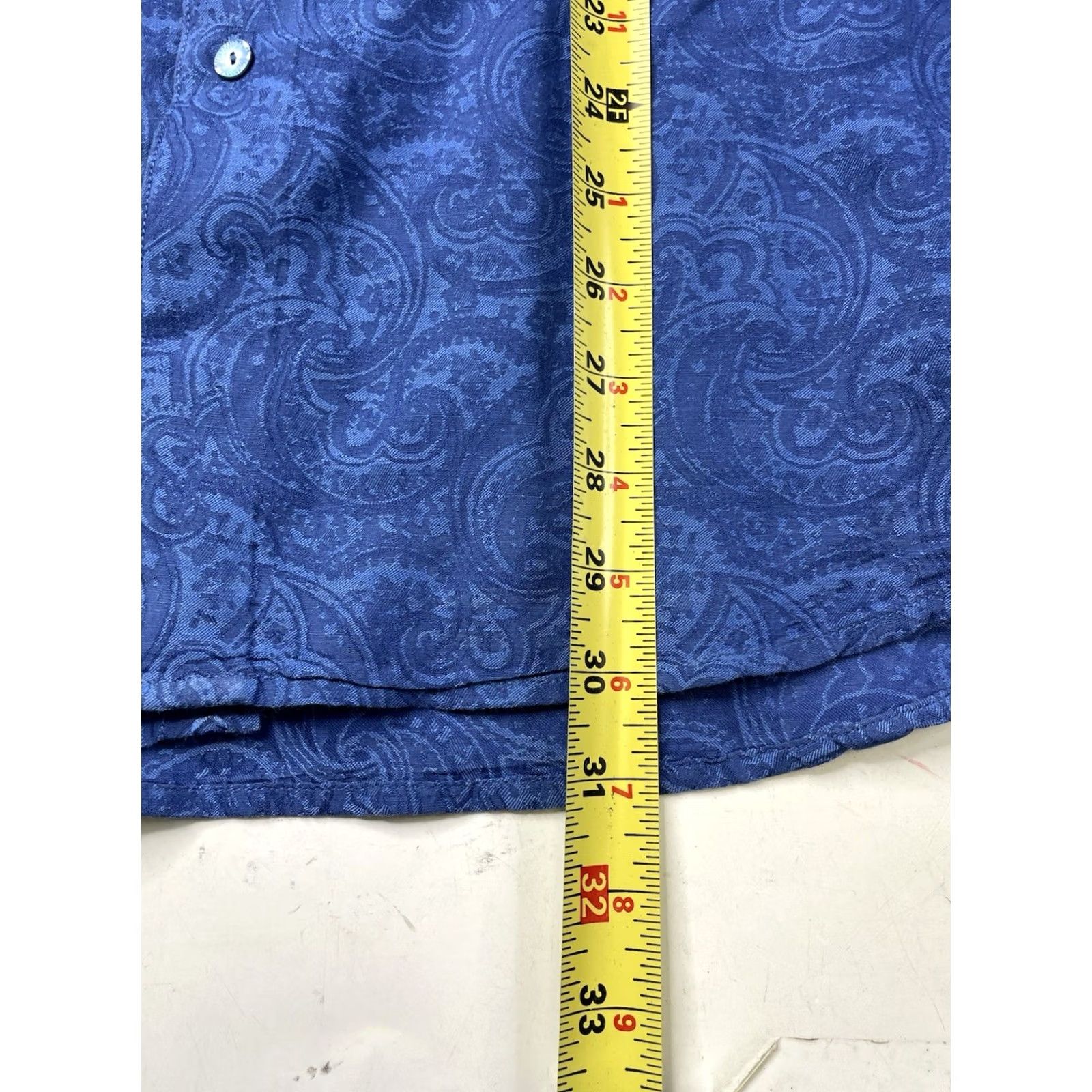 Robert Graham Robert Graham Blue Paisley Button-Up Shirt Mens Large Long Sleeve Size US L / EU 52-54 / 3 - 7 Thumbnail