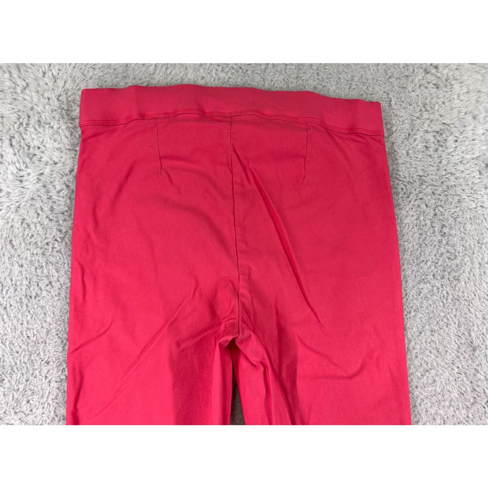 Vintage Rafaella Pants Women 12 Pink Straight Leg Chino Viscose Blend Stretch Twill Size 34" / US 12 / IT 48 - 5 Thumbnail