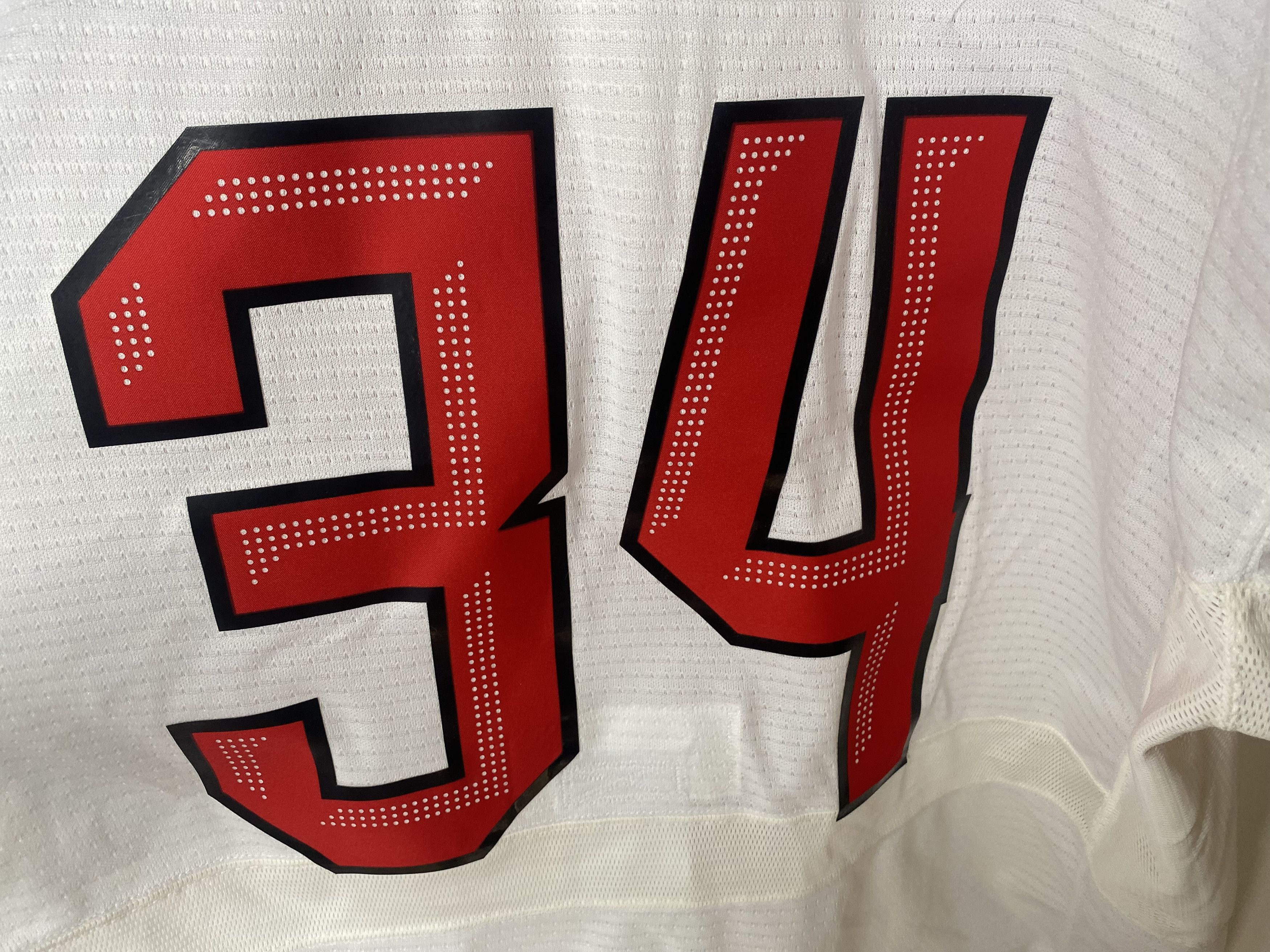 Nike #34 SWITZERLAND TEAM 2022 MATCH WORN ICE HOCKEY JERSEY SHIRT Size US L / EU 52-54 / 3 - 4 Thumbnail