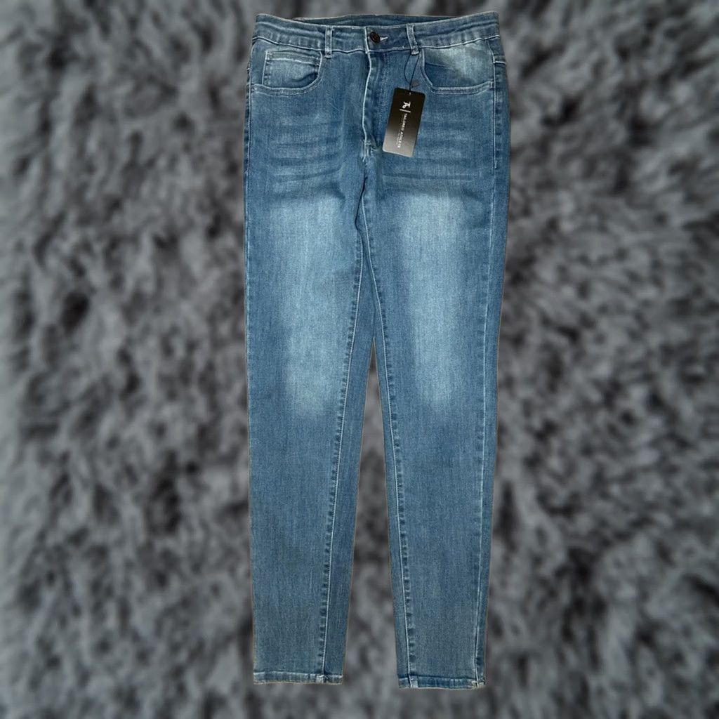 Vintage Tailored Athlete Slim Premium Stretch Jeans Shirt Men 34 Blue 34x32 Regular Tapered NWT Cotton Elastane 95% 5% 32" Inseam Men’s 34 Size US 34 / EU 50 - 1 Thumbnail